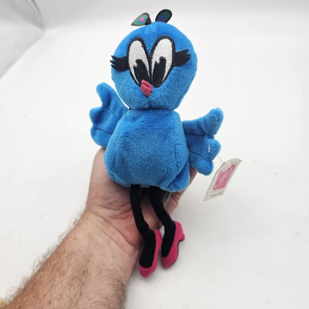 Vintage JCPenney Privilege Penelope Peacock Plush Stuffed Toy‎ Small Blue Cute